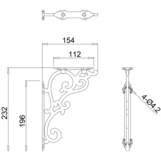 Burlington Medium Ornate Bracket